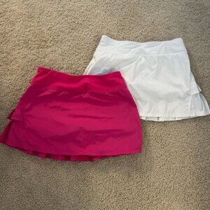 Ivivva Pink and White Skorts